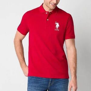 Xl Polo Ralph Lauren Polo Shirt Mens Red Embroidered Big Pony #3 Short Sleeve